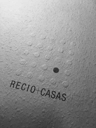 RC1a - BluPrint Carlito Buendia, the graphic artist responsible for the logo of Recio+Casas, explained that the 5 x 5 dots represent the number of letters in the surnames of Bong and Meloy. Photo courtesy of Kuysen