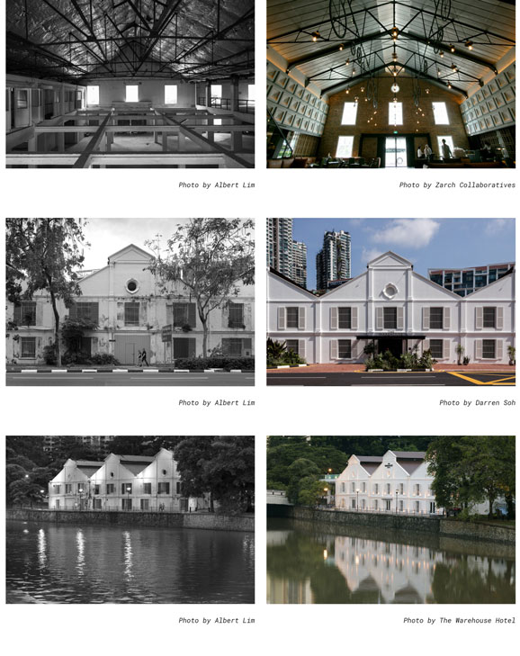 The Warehouse Hotel before and after renovation