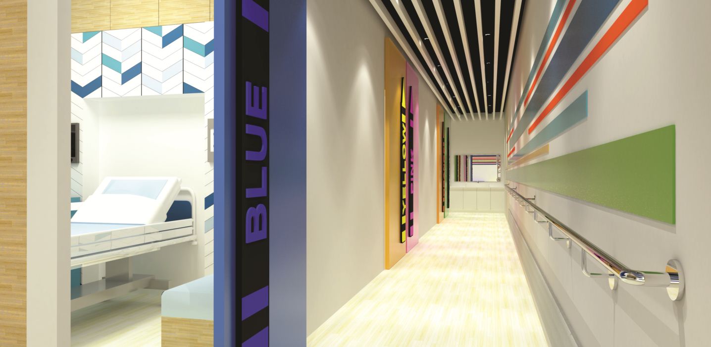 CRL Interior Designs PCMC new burn unit