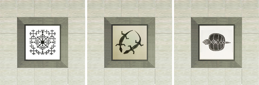 National Museum of Natural History wayfinder indigenous motif wayfinder