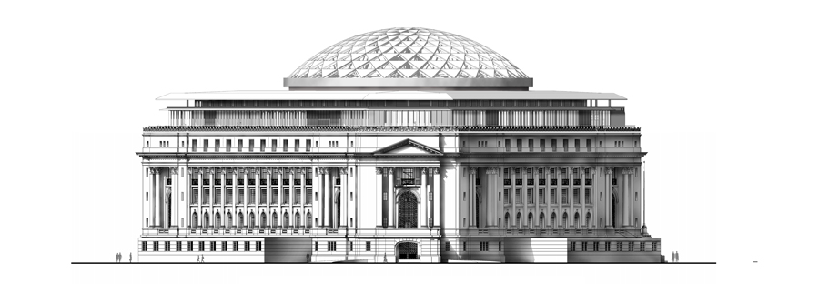 National Museum of Natural History elevation drawing