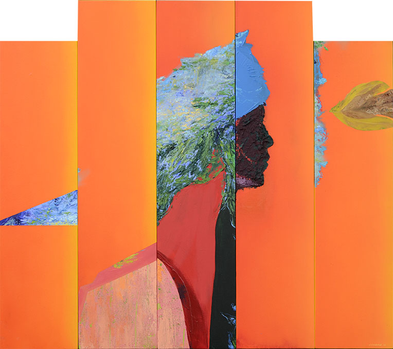 J Consunji Reflector, 90 x 100 cm, acrylic on canvas