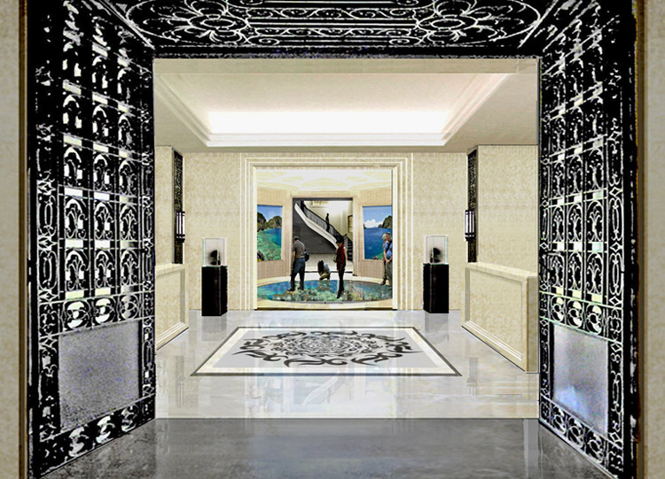 National Museum of Natural History wayfinder indigenous motif wayfinder