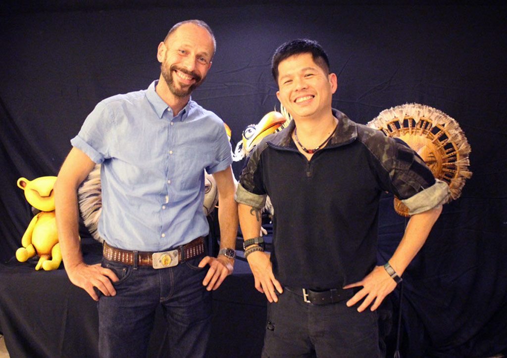 Mike Grimm and Tim Lucas head the puppet department for The Lion King's Manila run | Photo by Lawrence Carlos