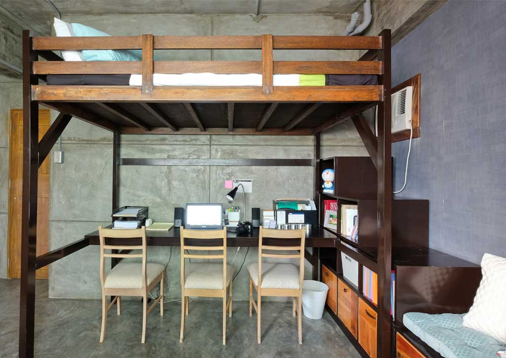 rustic industrial condo