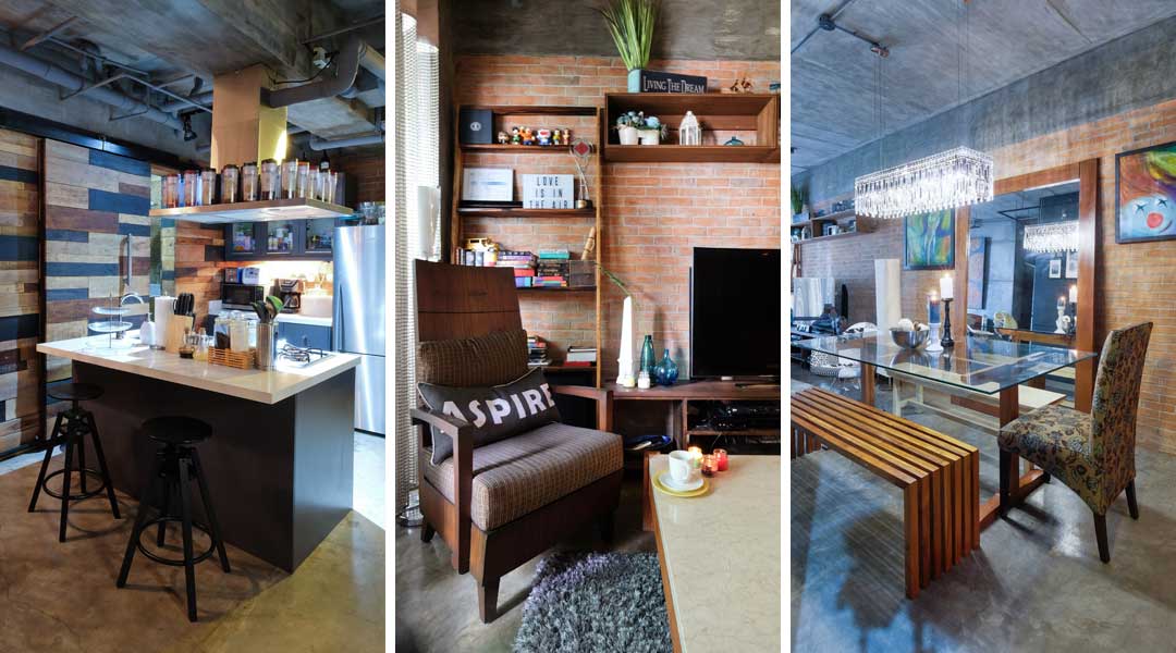condo living rustic industrial condo