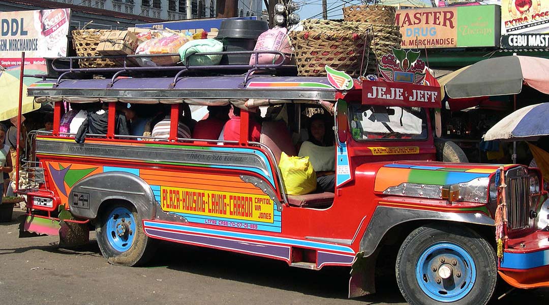 Jeepney Photo via Wikimedia Commons