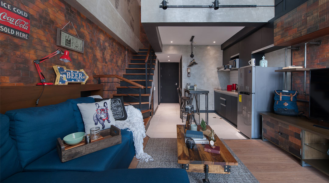 Industrial Loft, industrial loft condo, interior designer philippines, interior designer manila, condoliving, condoliving magazine