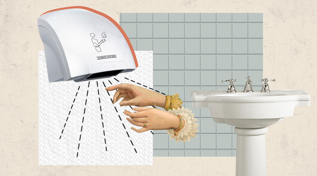 hand dryer, hand drying, hand dryer vs. tissue dry