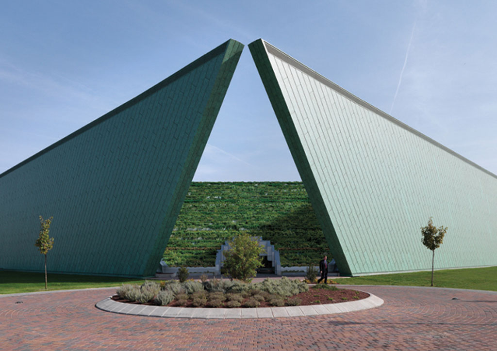 bluprint architecture emilio ambasz banca del occhio