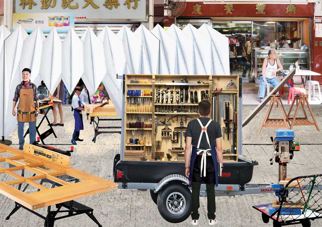 bluprint architecture design making waste public exhibit hong kong