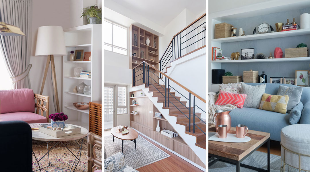 open shelves