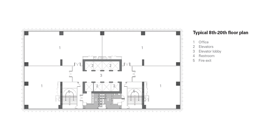 Menarco Tower typical floor plan AIDEA CS Design Consultancy