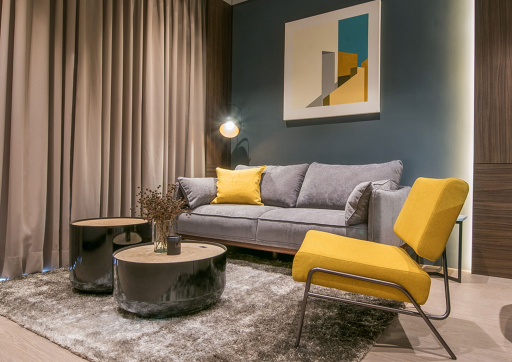 condoliving spaces modern minimalist young family condo living area