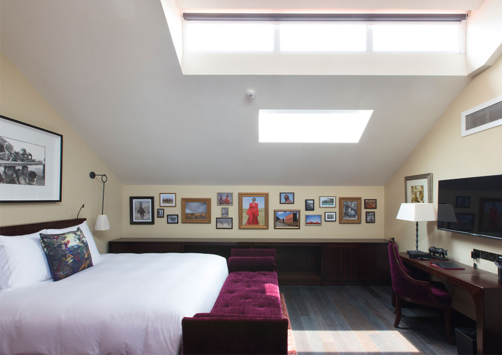 guest bedroom inside singapore's hotel vagabond.