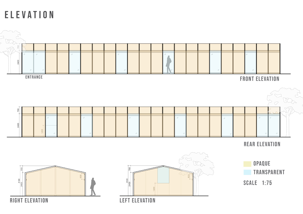 BluPrint Architecture News COVID-19 emergency quarantine facility WTA elevation