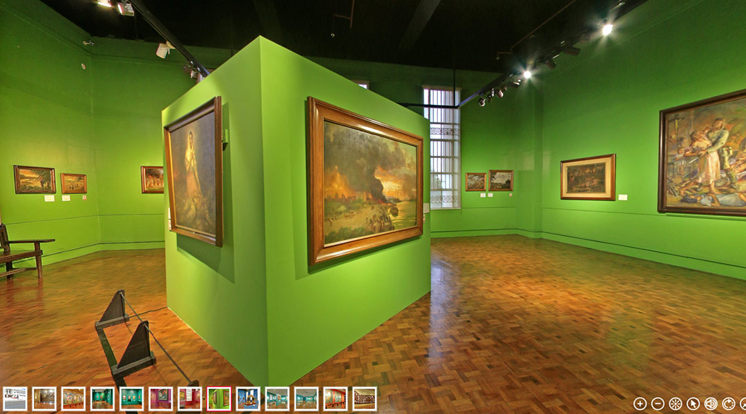 National Museum of Fine Arts - war paintings in the Laya Hall