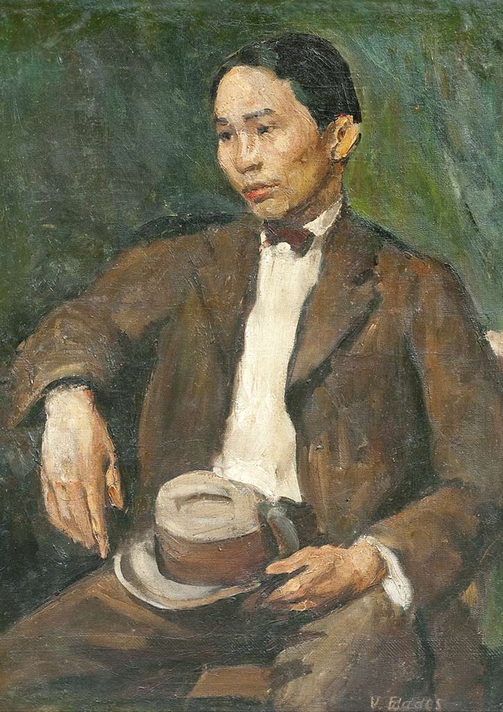 BluPrint Art Artist Self-portrait of Victorio Edades, master of contemporary arts in the Philippines.