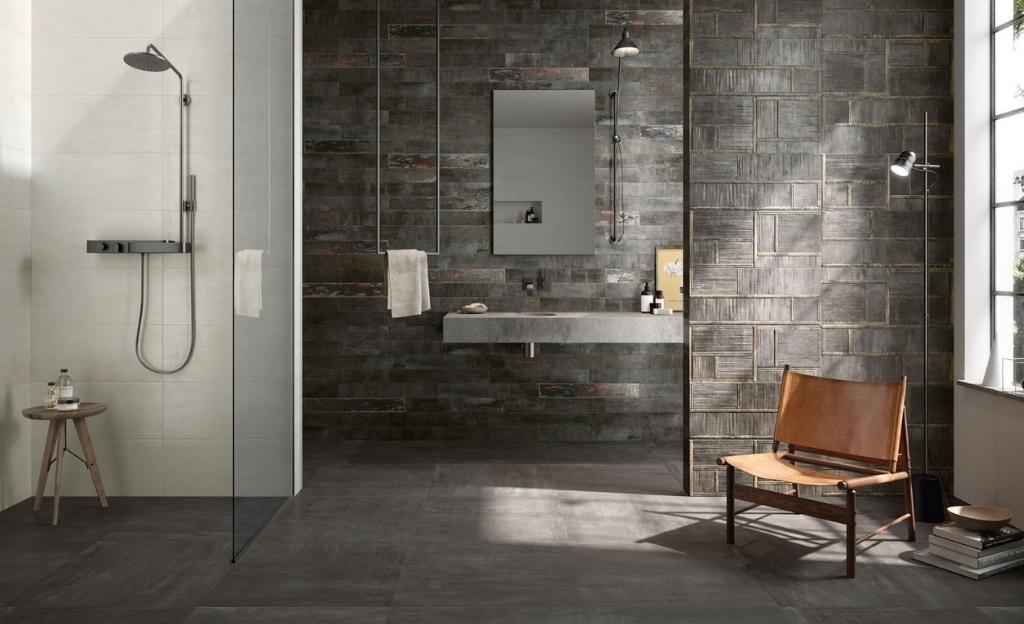 The industrial mid-century style combines different generations of interior trends from the ’50s to ’90s into one harmonious design.