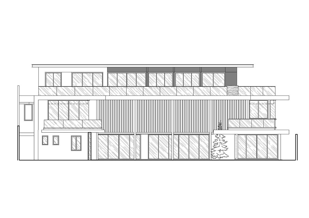 B Residence architectural plans