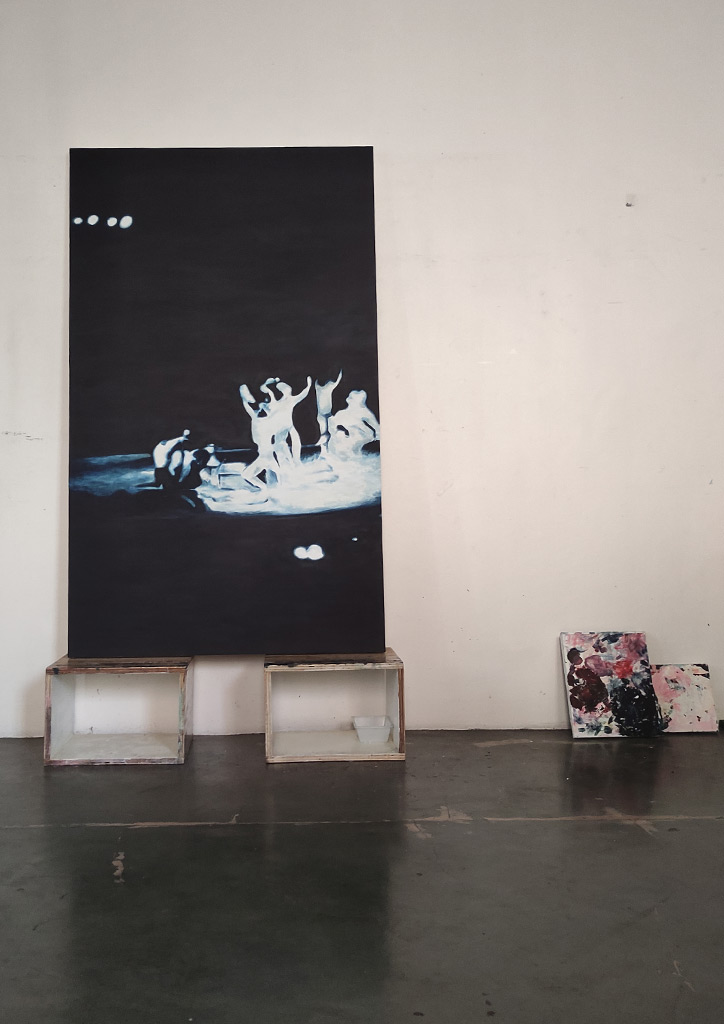 Emerging artist's work