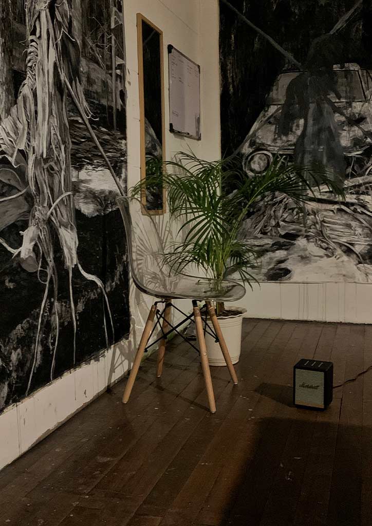Emerging artist's work