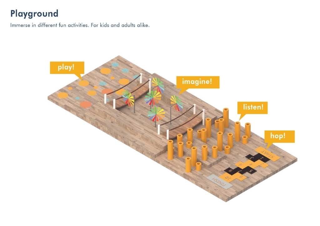 3D rendering of proposed playground