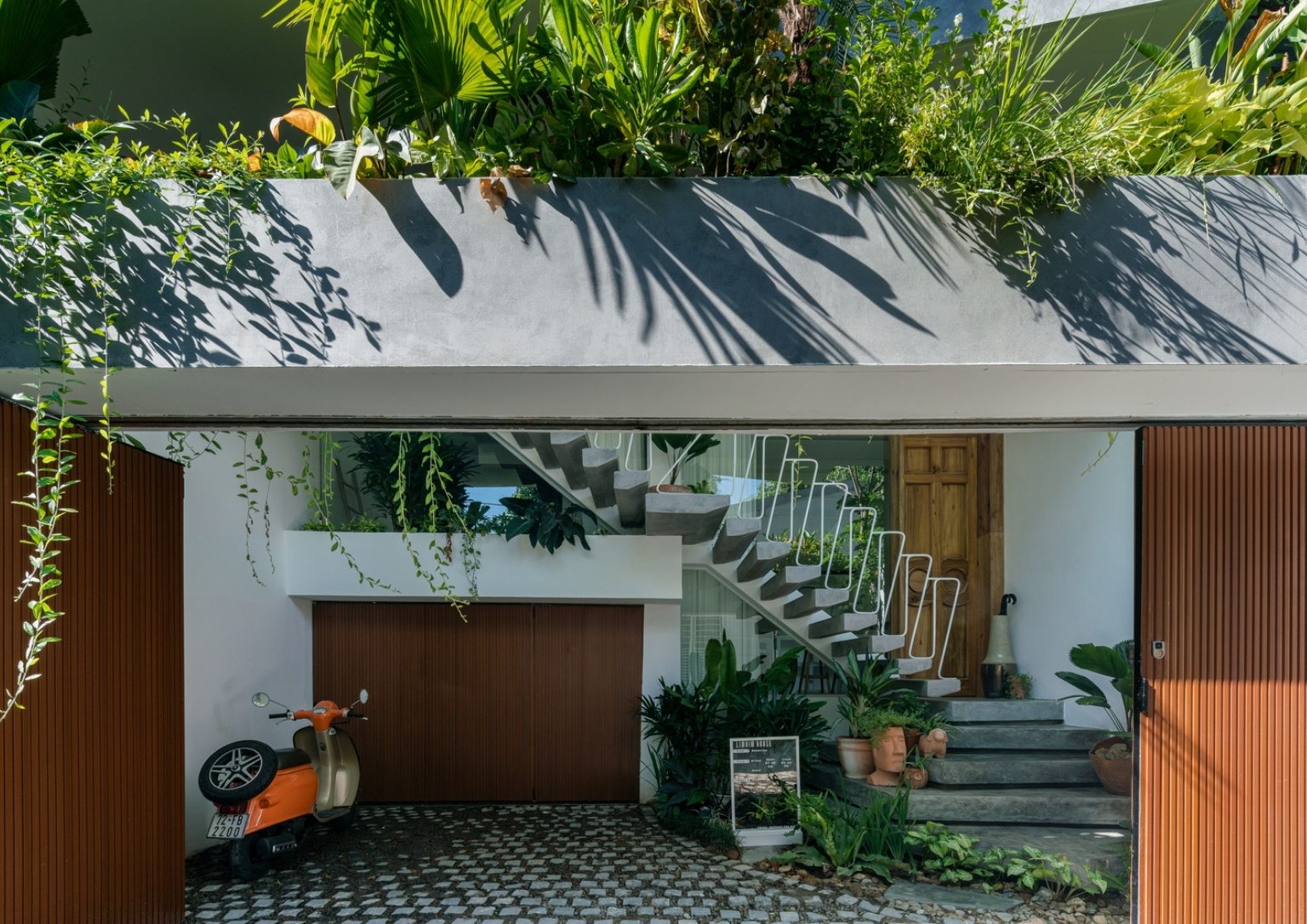 front view of the house