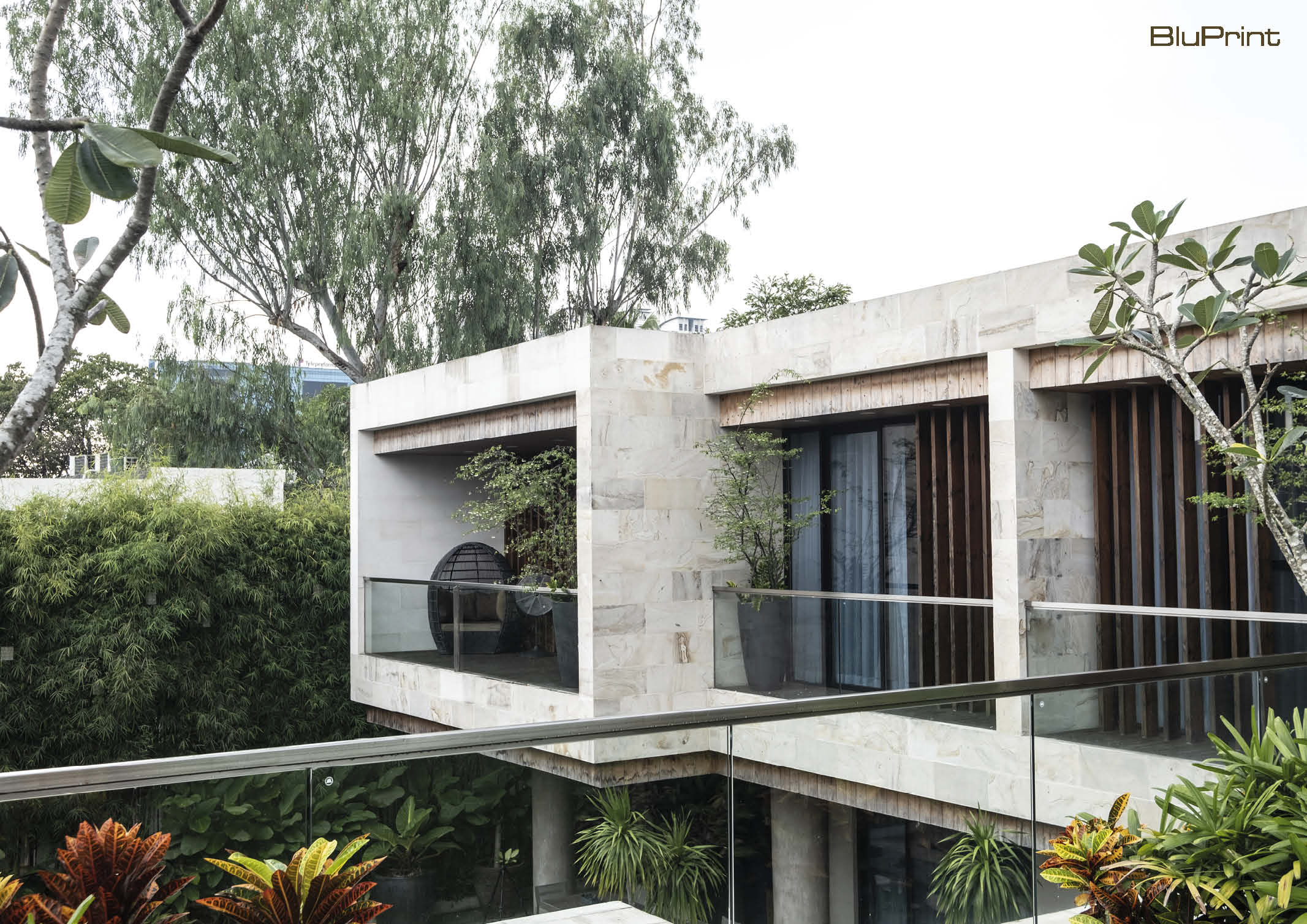 Exterior of JJ Acuna's modern bahay na bato.