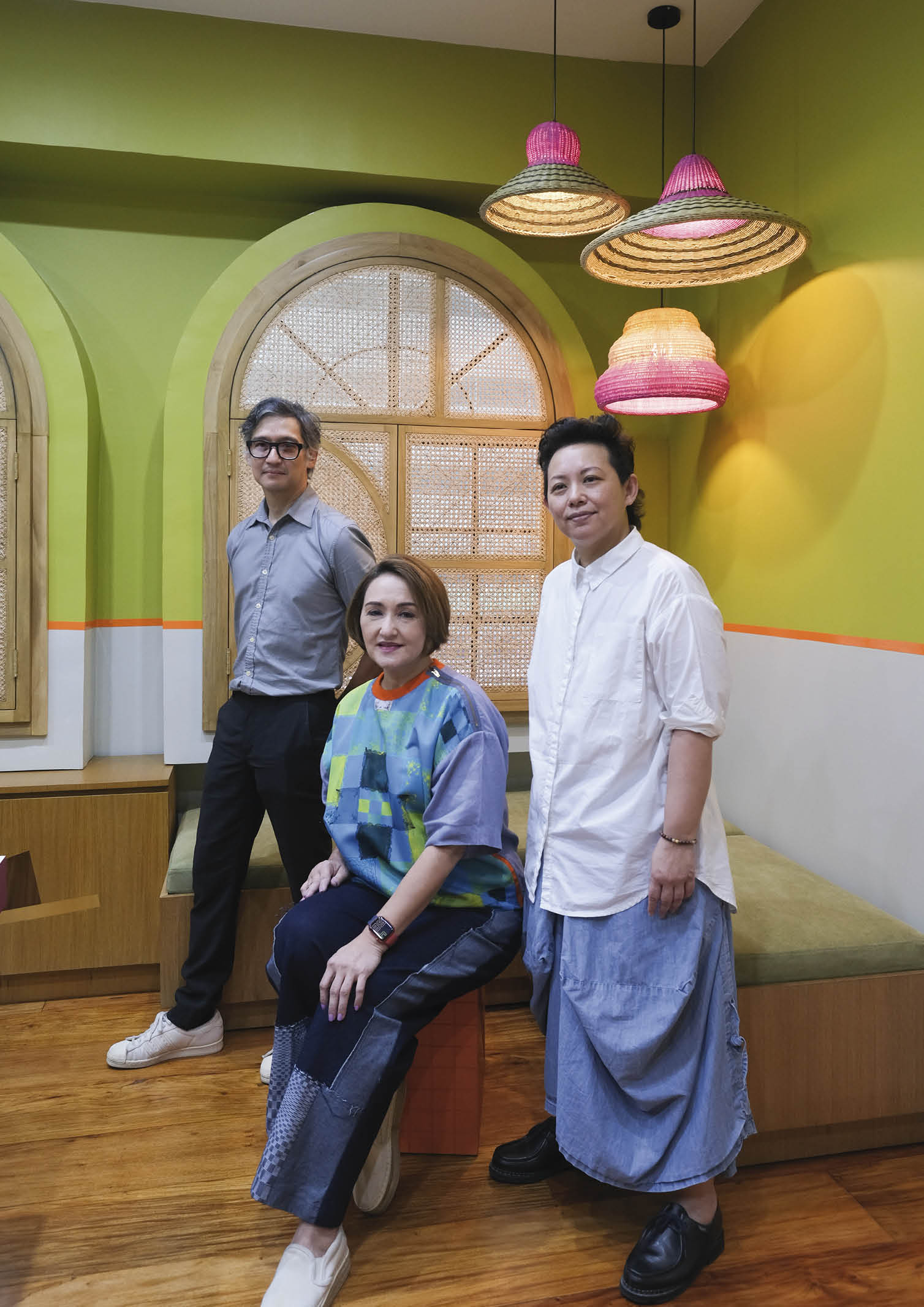 Gabby Lichauco, Sara Soliven-de Guzman, and Rita Nazareno O.B. Montessori Center Greenhills Campus