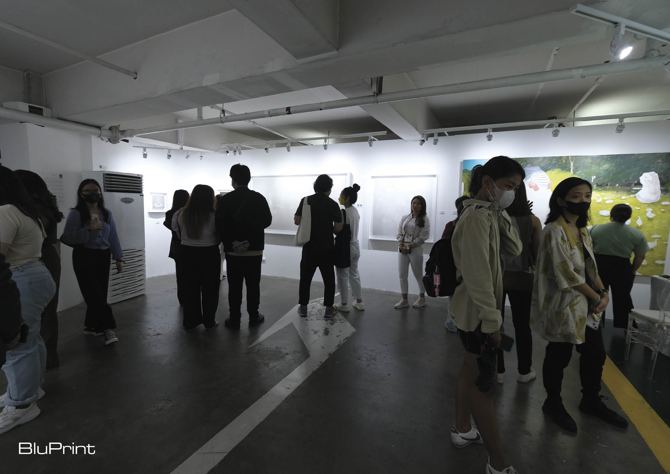 Artists and art enthusiasts gathered at the Link.