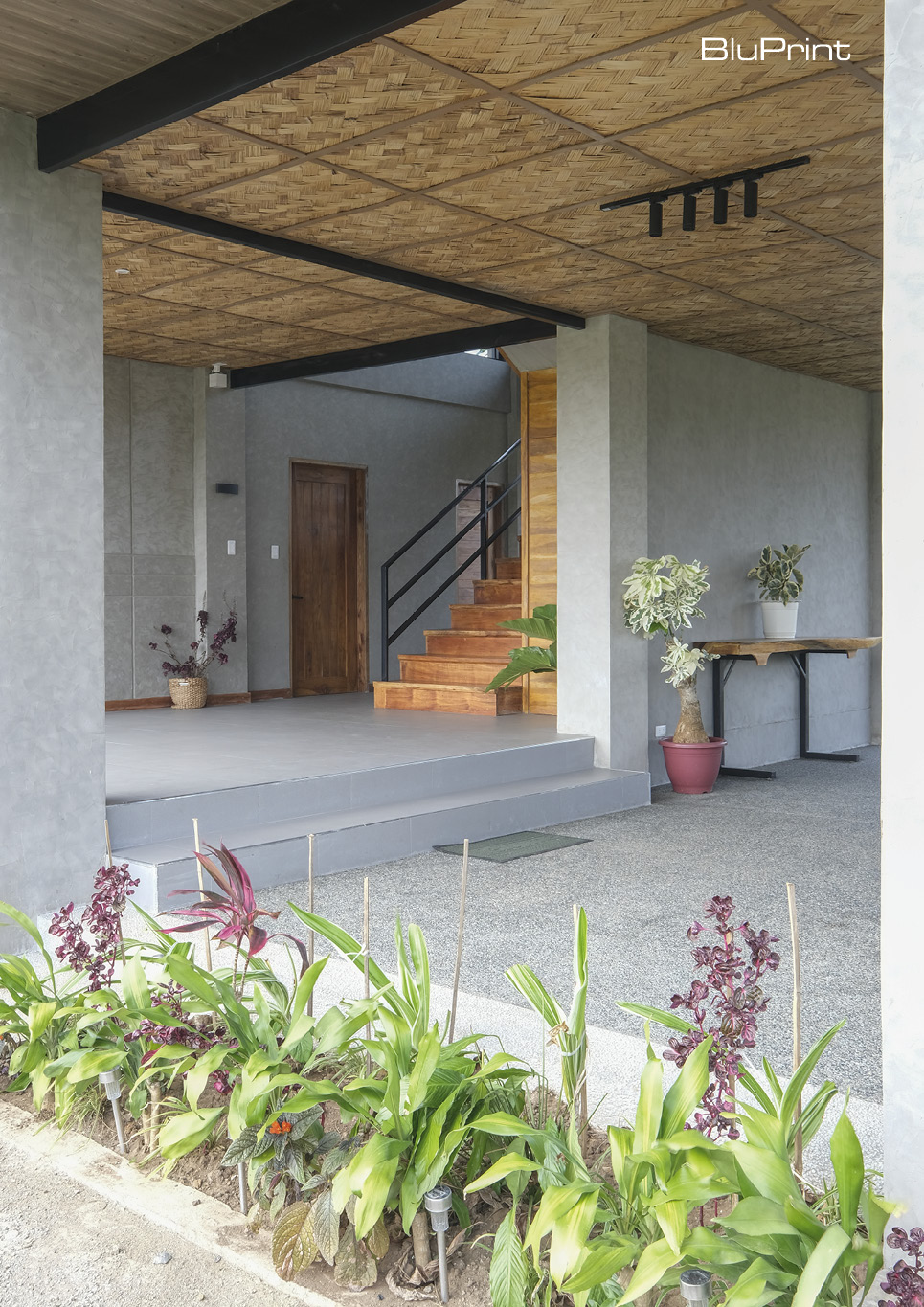 modern nipa hut garage