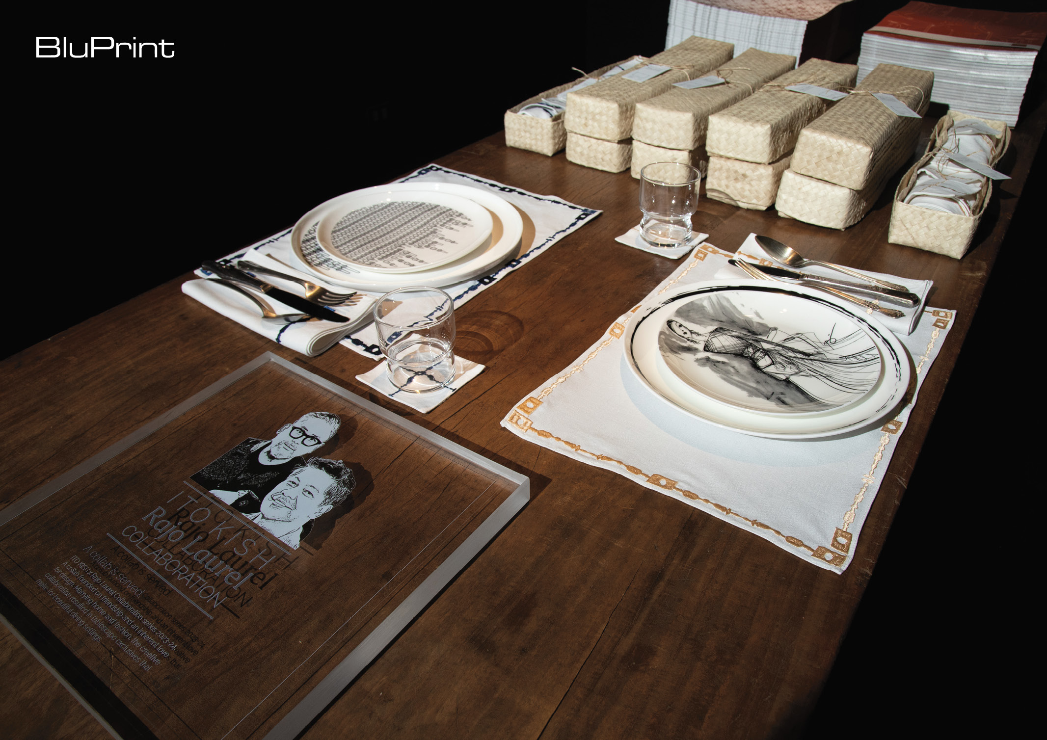 tablescape collection featuring Filipino motifs designed by Ito Kish and Rajo Laurel