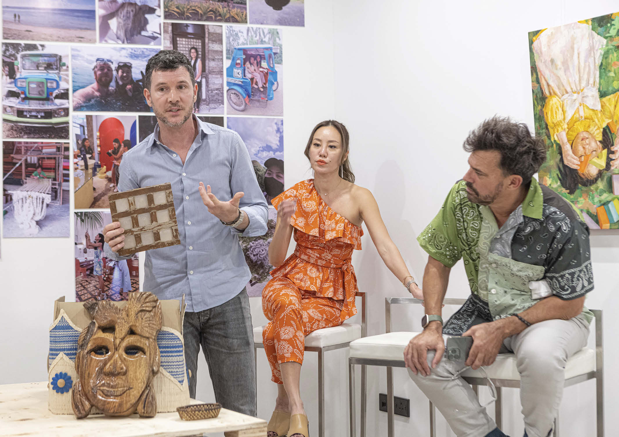 Founder of Atelier Pond, Philip Pond with Patricia Ho Douven and Patrick Keane