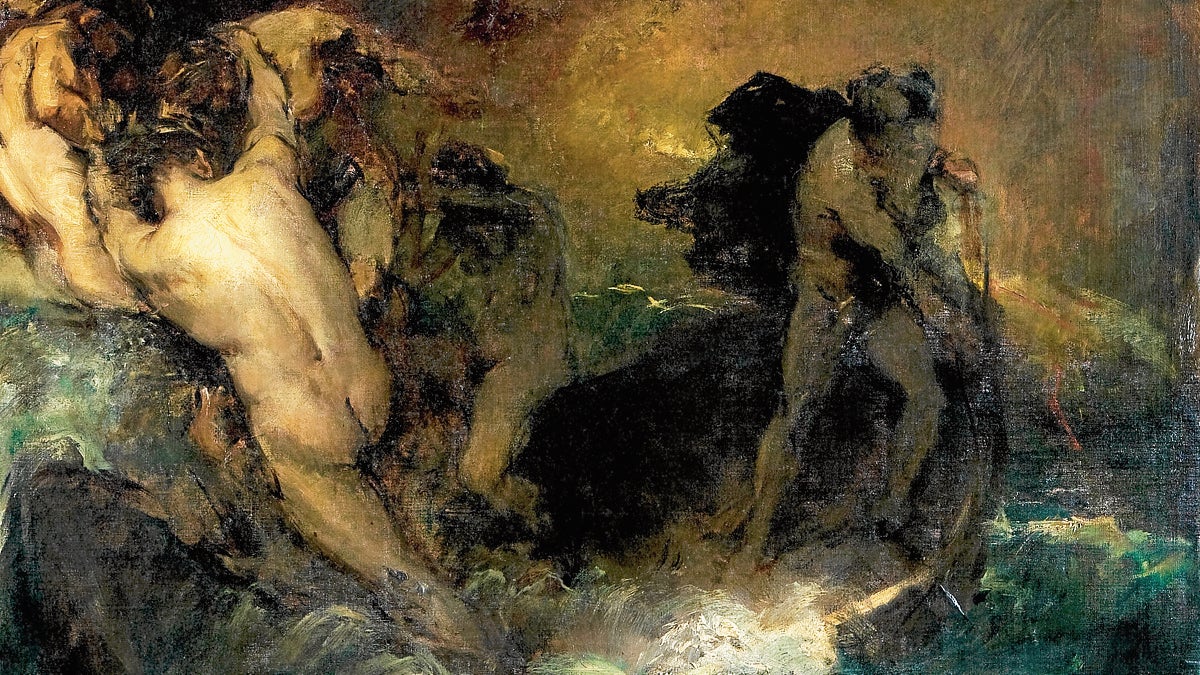 The Boat of Charon by Felix Hidalgo