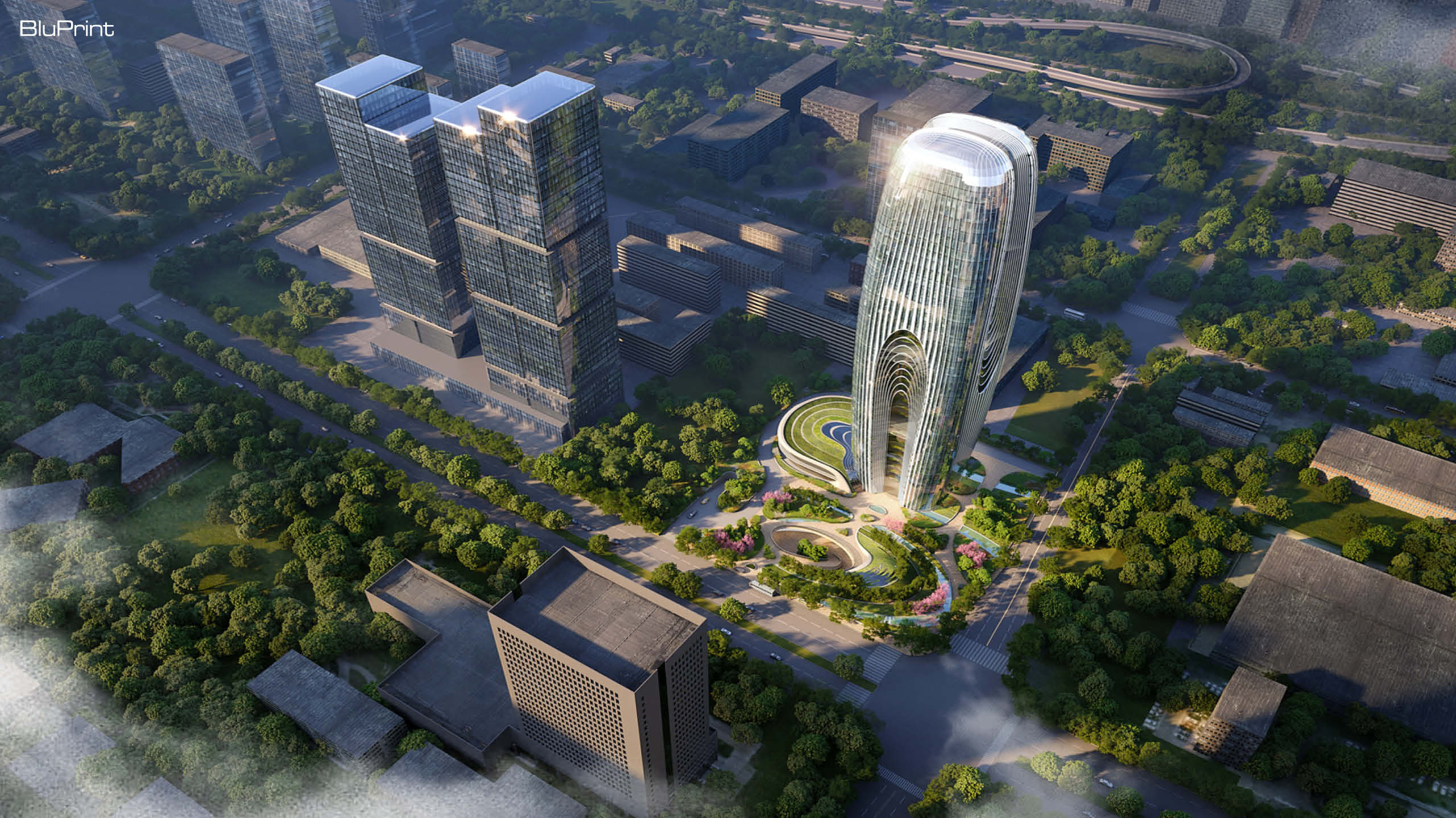 Daxia Tower by Zaha Hadid at Xi'an, China