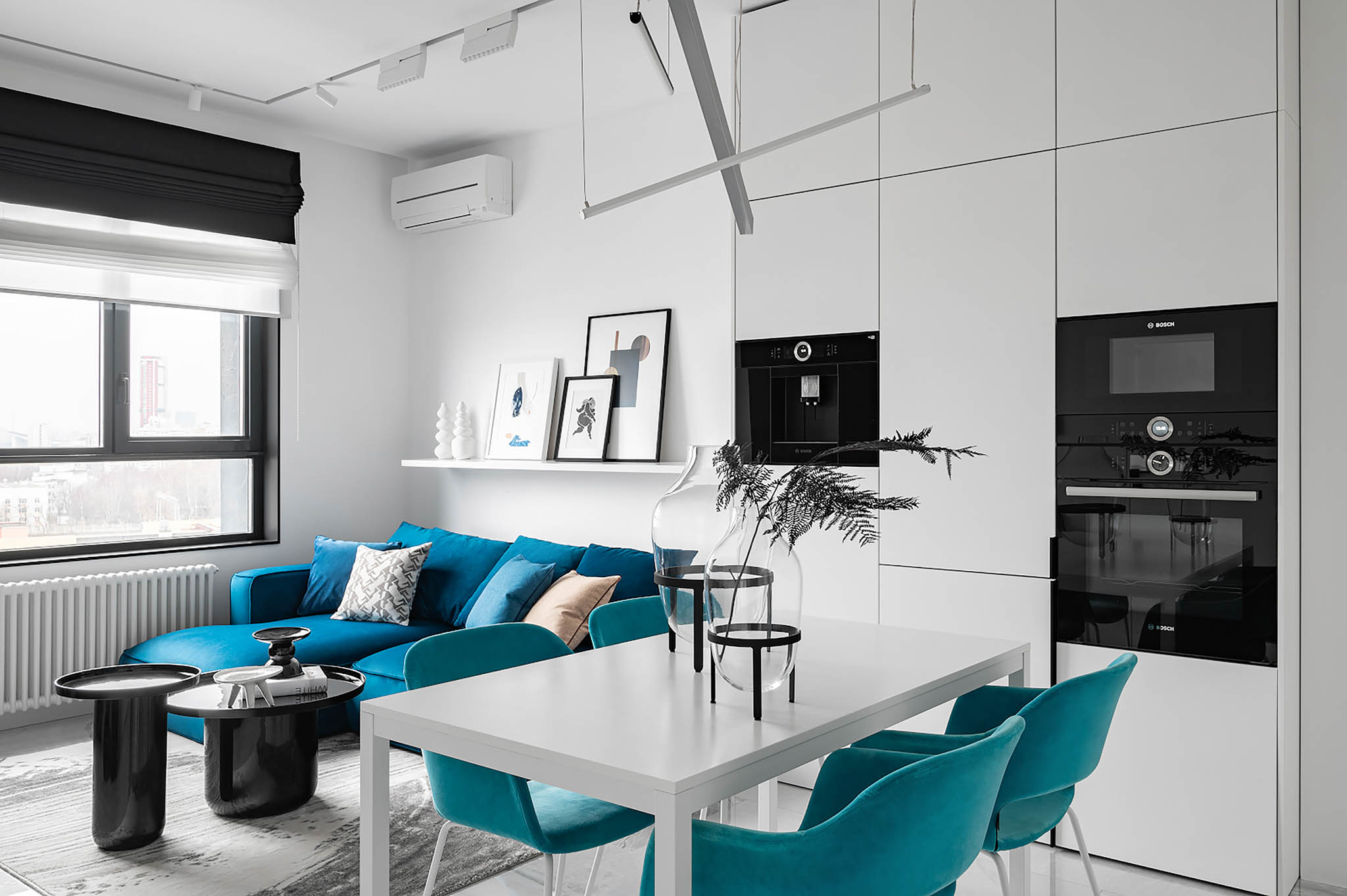 Kitchen and Living spaces