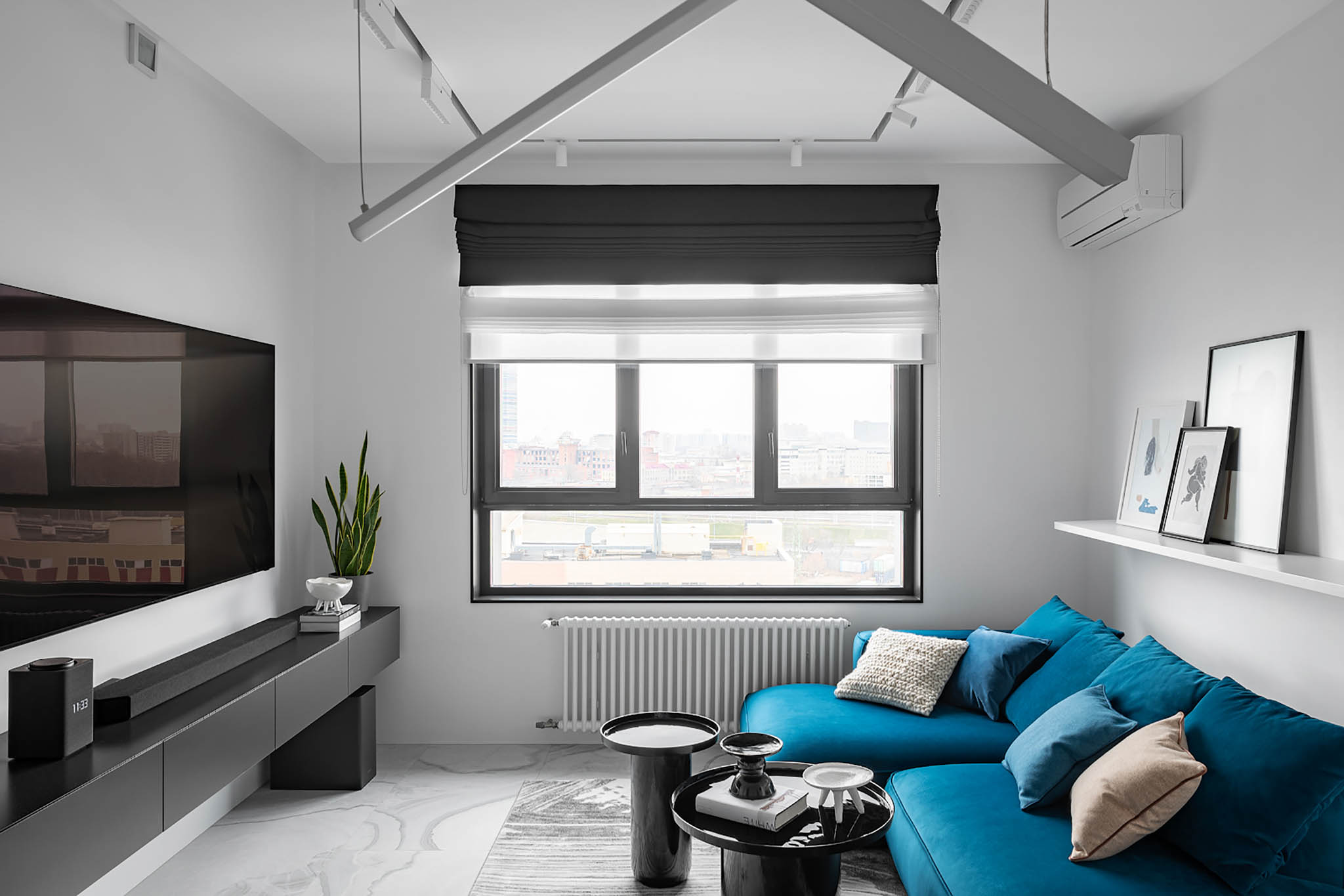A Small Apartment with Two Bedrooms and A Home Office