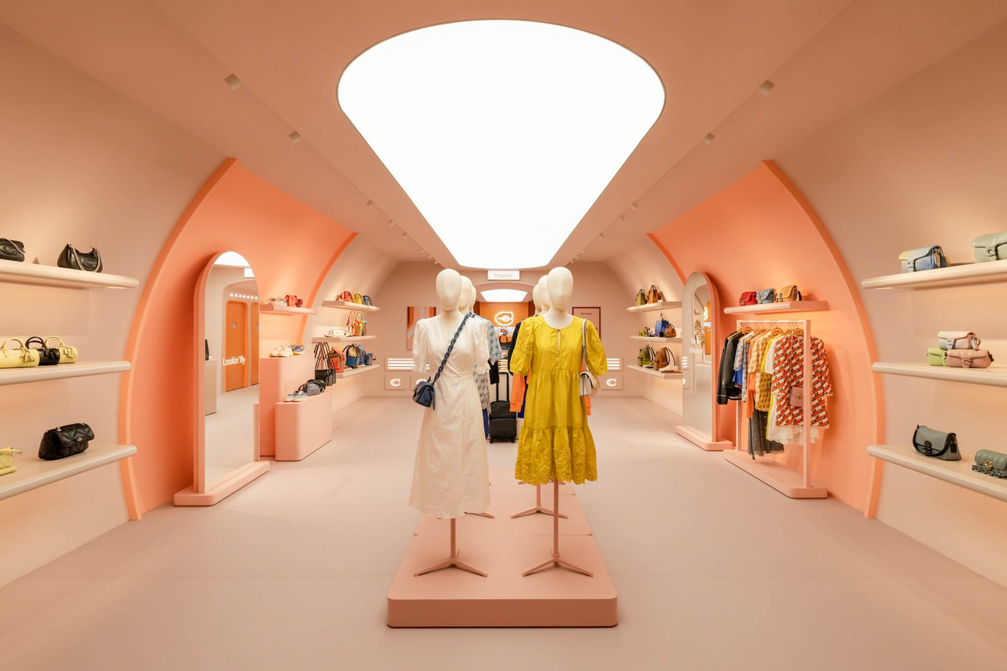 Coach Airways Cafe and Store is an experiential store that creatively executes the project through adaptive reuse.