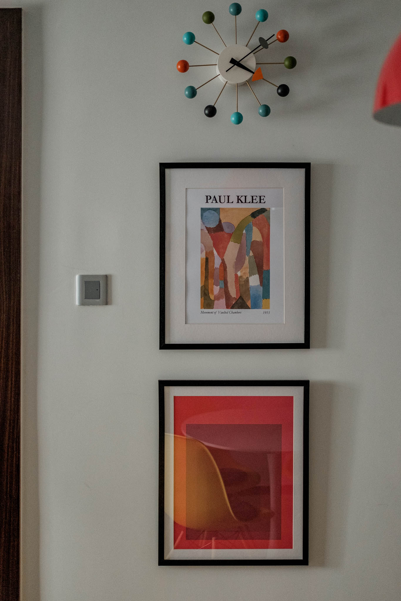 Another classic Eames design "The Hang It All" adds interesting element to the space.