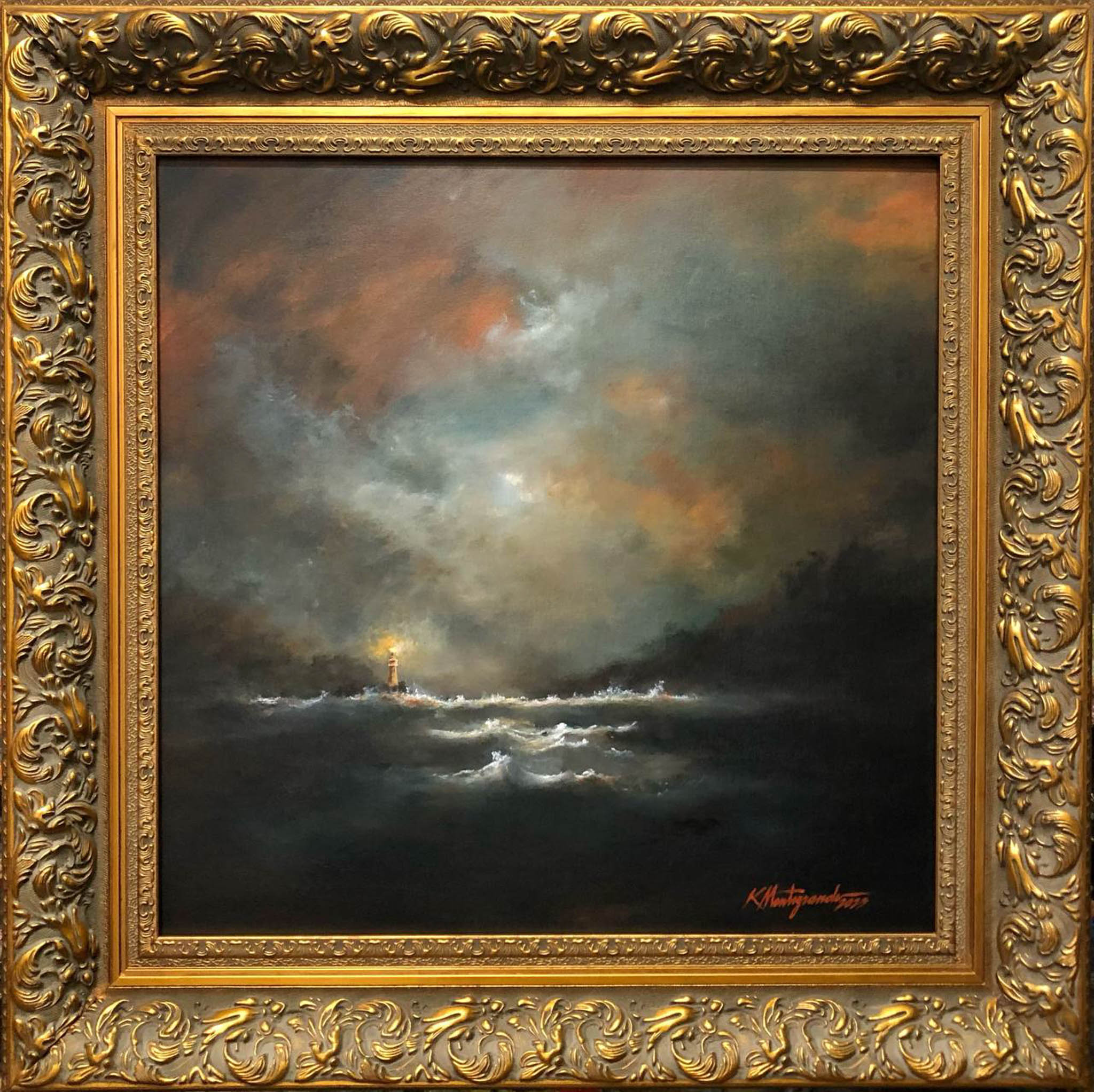 My Guiding Light, 30x30 inches, Year 2023