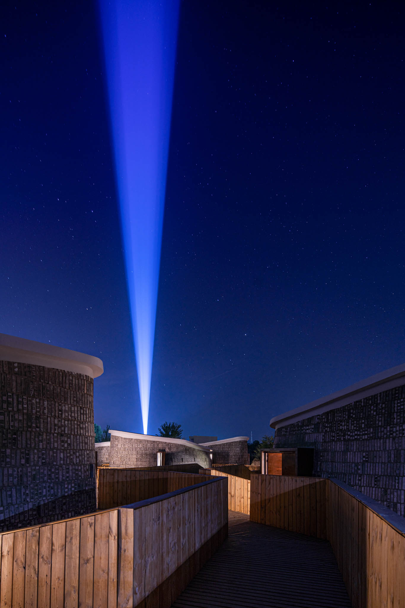 The Grotto Retreat at night
