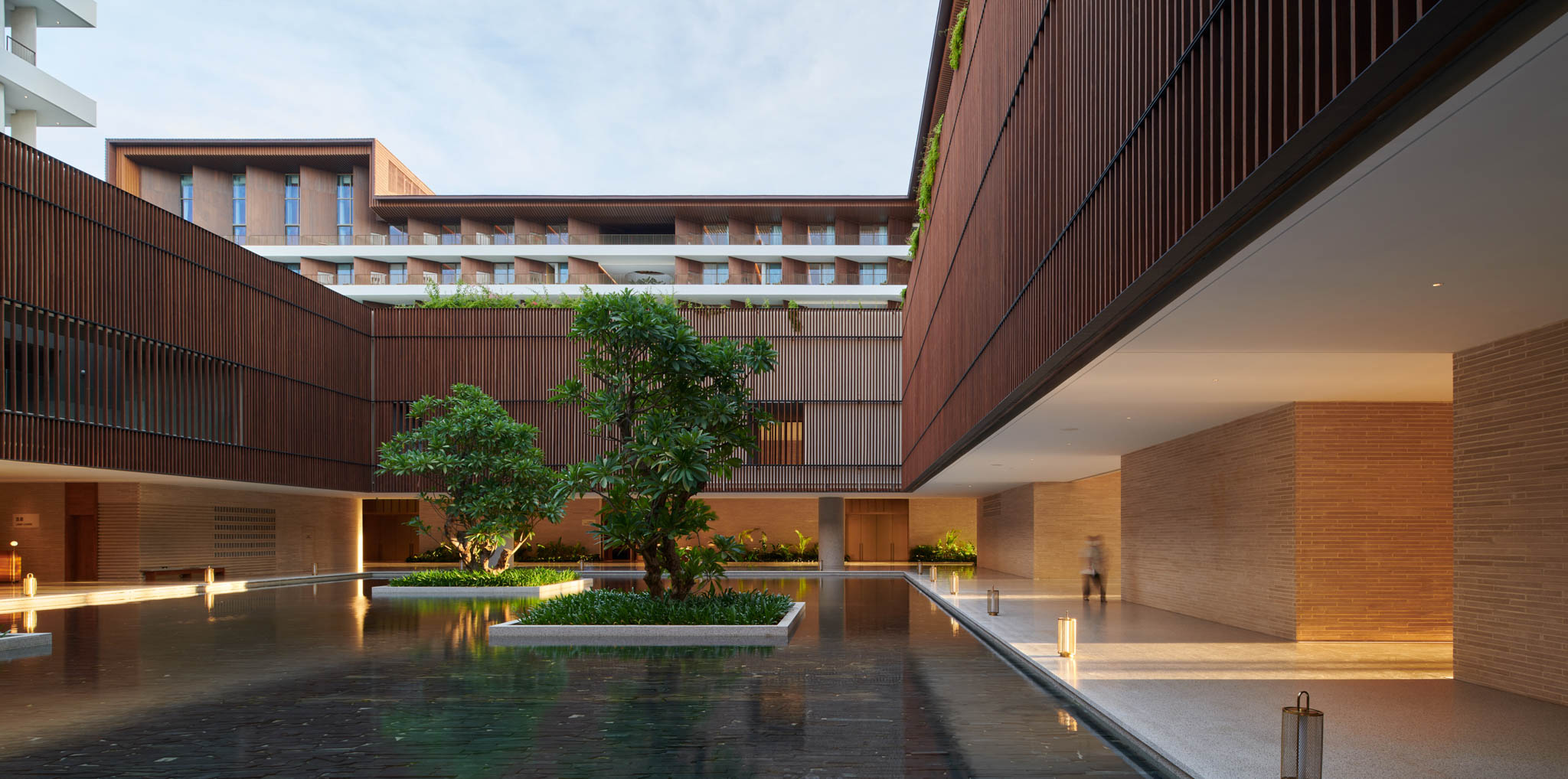 Sanya Wellness Retreat by Neri&Hu water courtyard