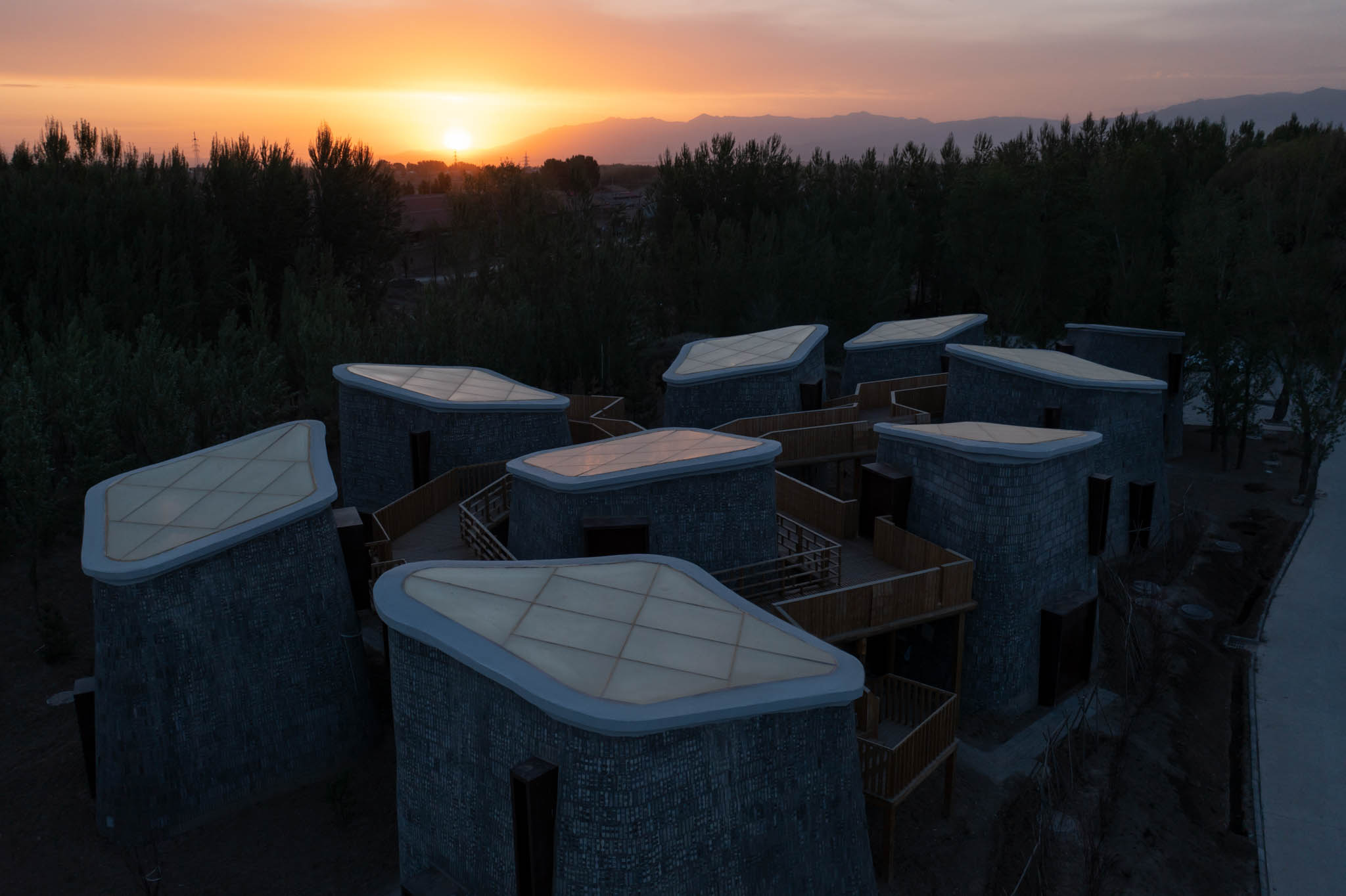 The Grotto Retreat sunset view