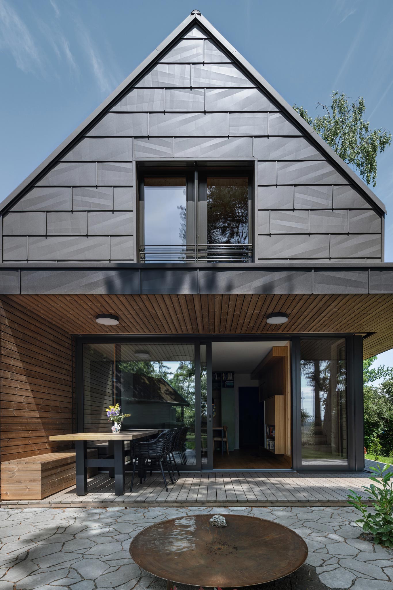 cabin in nature facade