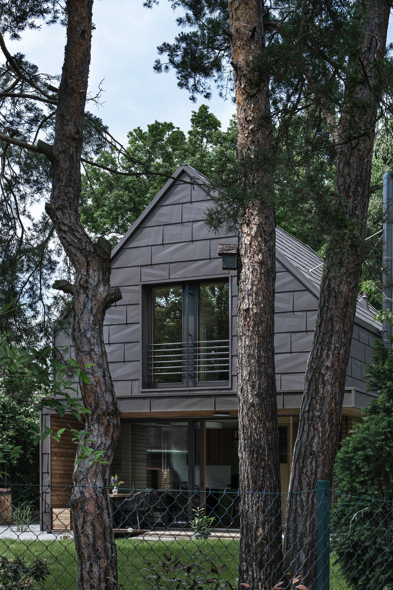exterior shot of the cabin