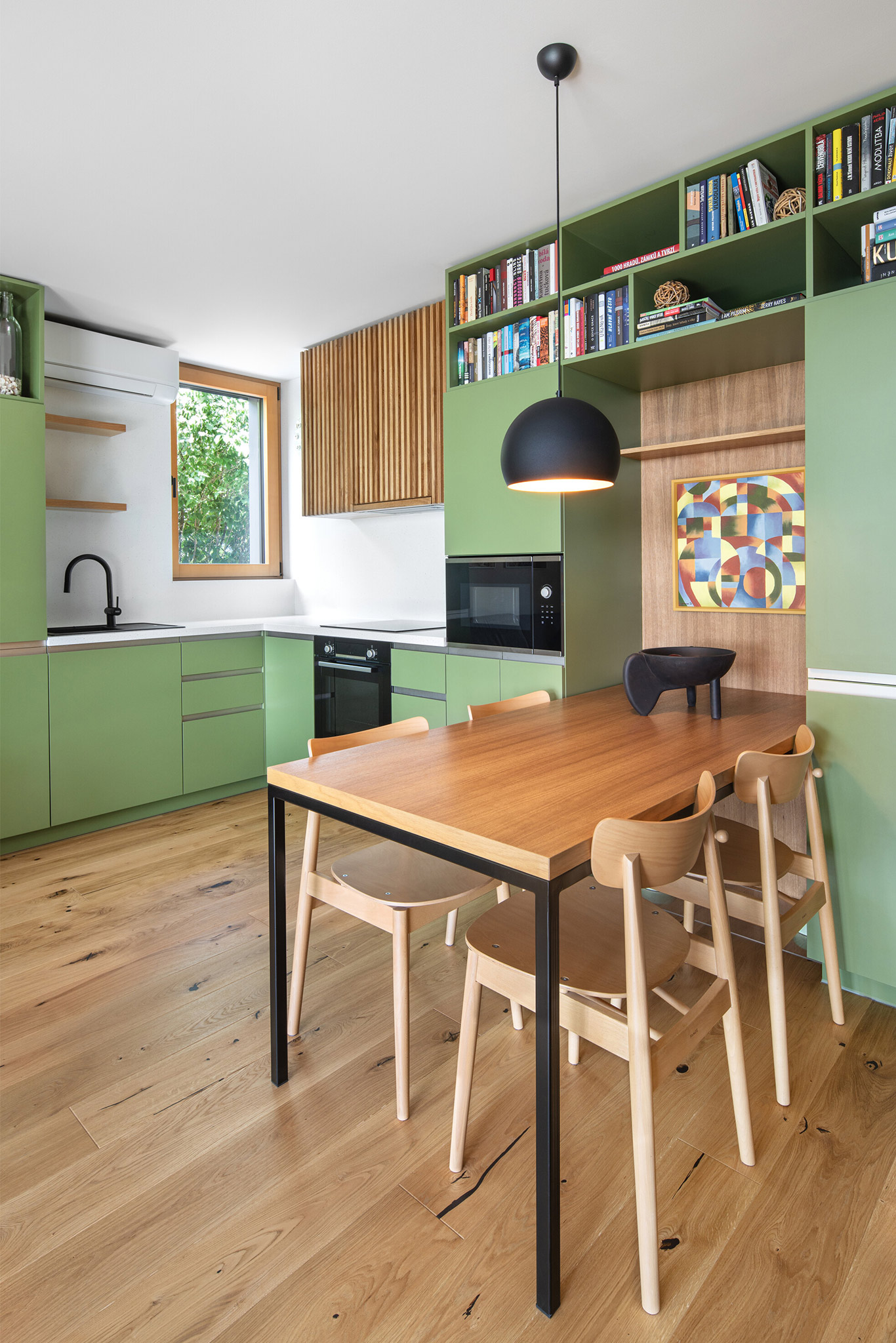 kitchen and dining