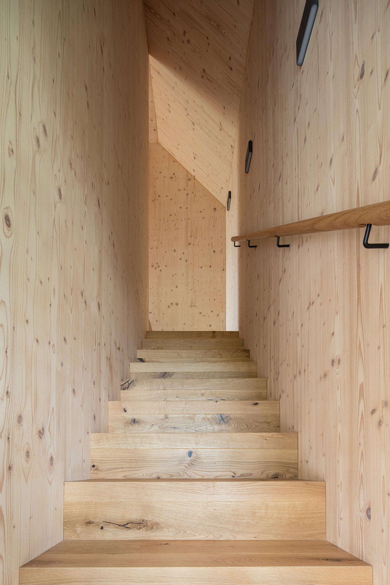 stairs with wood details