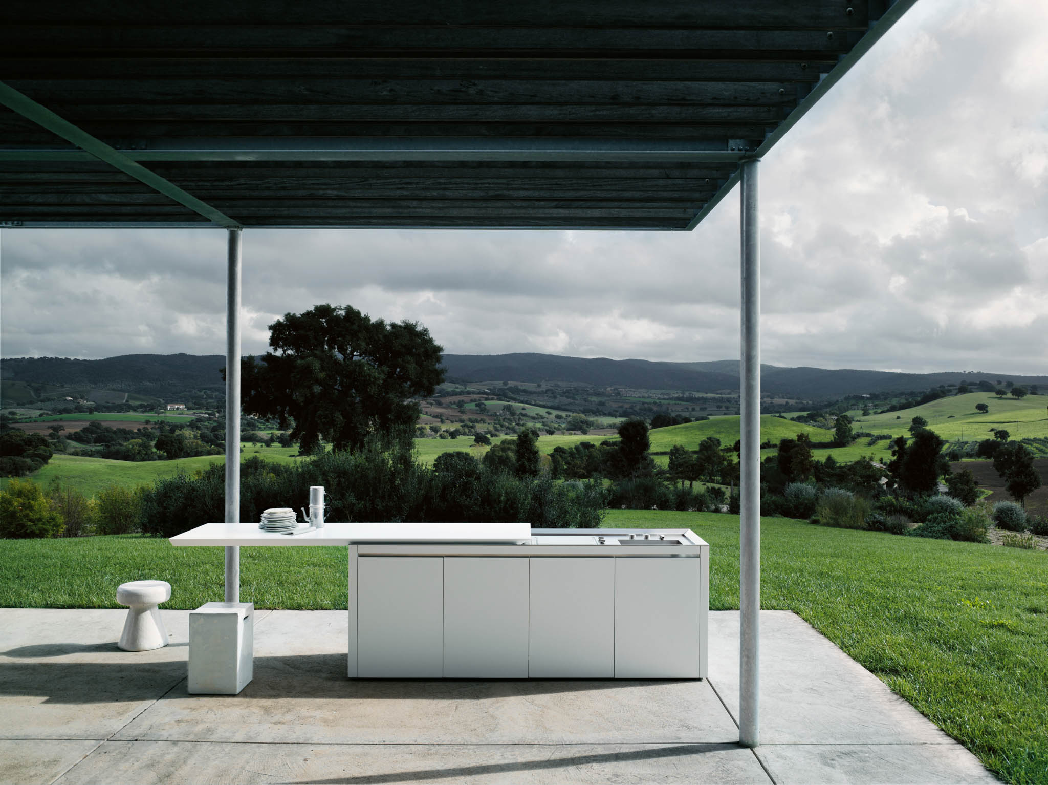 K2 Monobloc designed by Norbert Wangen. Same style as Founder and Principal Architect Mary Ann Schicketanz of Studio Schicketanz (Clint Eastwood’s Designer)