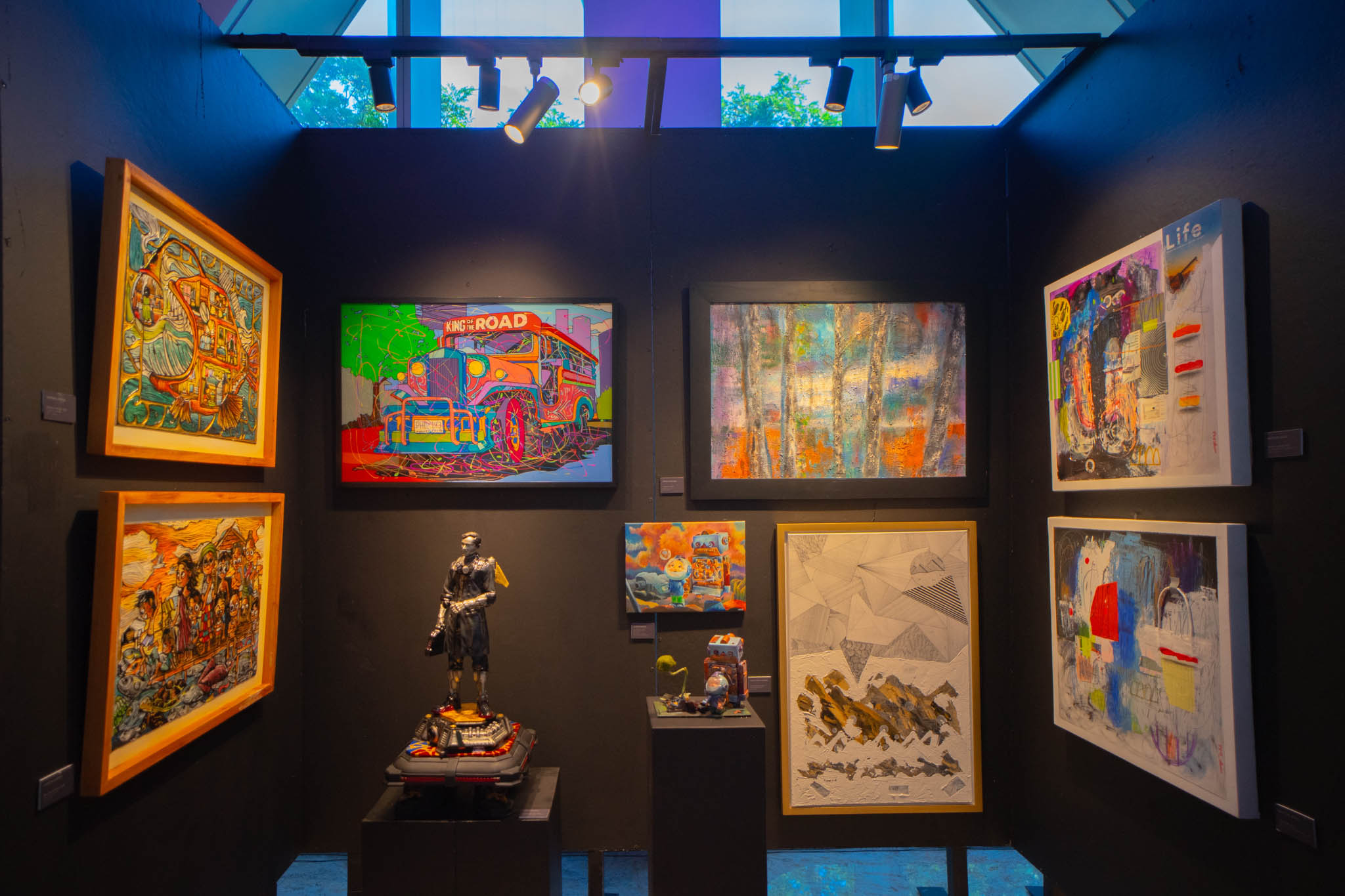 Featured art work at the Elemento indoor gallery